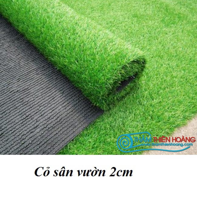 Thảm Cỏ Nhân tạo Sân Vườn loại 2cm 2